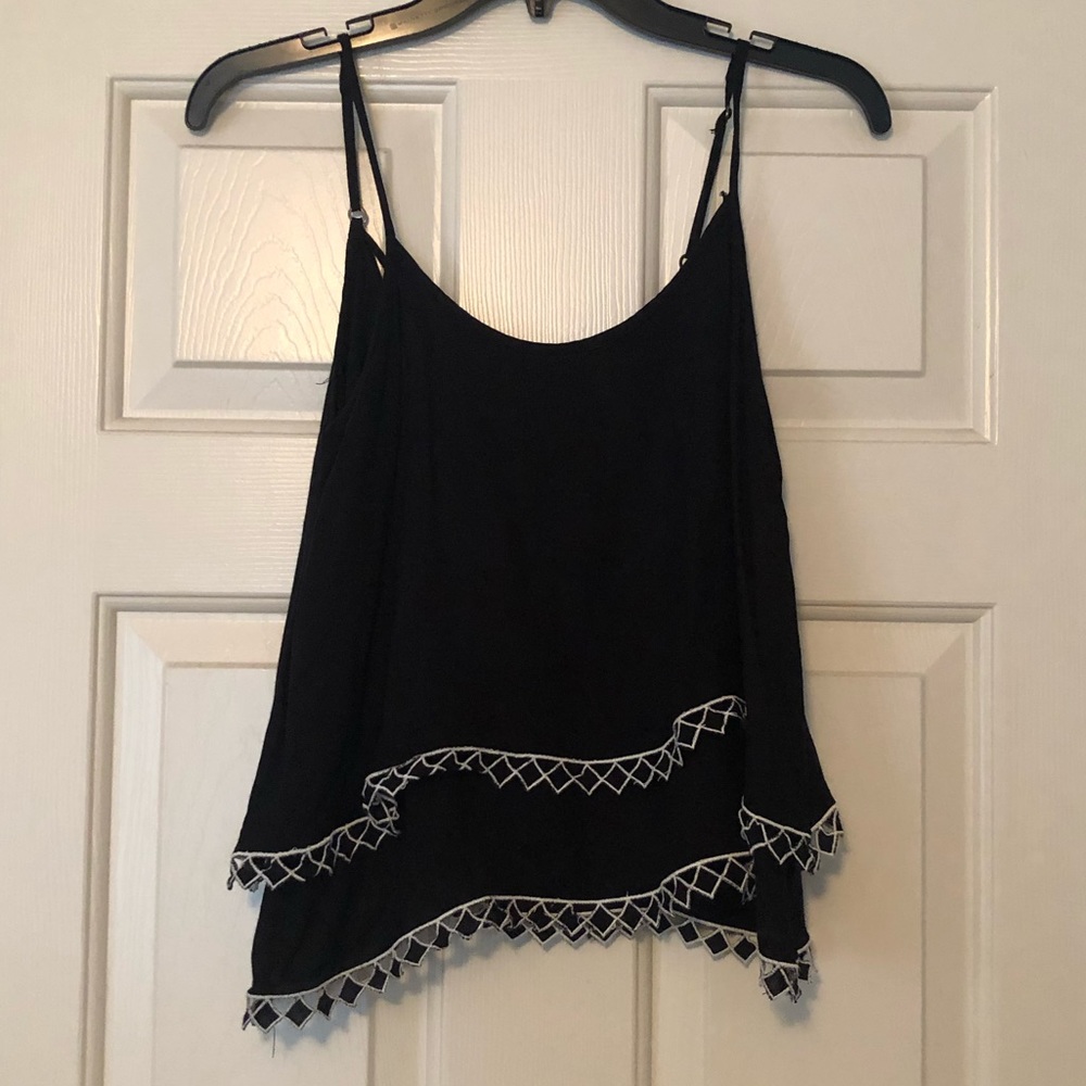 Black tank top
